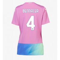 AC Milan Ismael Bennacer #4 Tredjedrakt Dame 2023-24 Kortermet